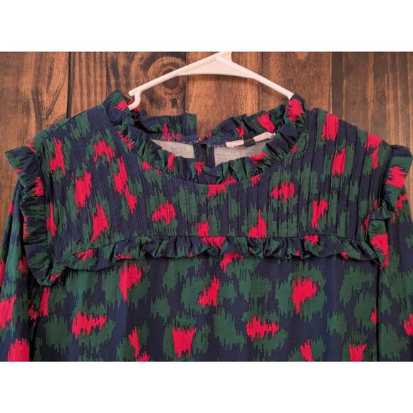 MICHELLE MCDOWELL multicolor womens blouse top size large in GUC - Picture 3 of 7